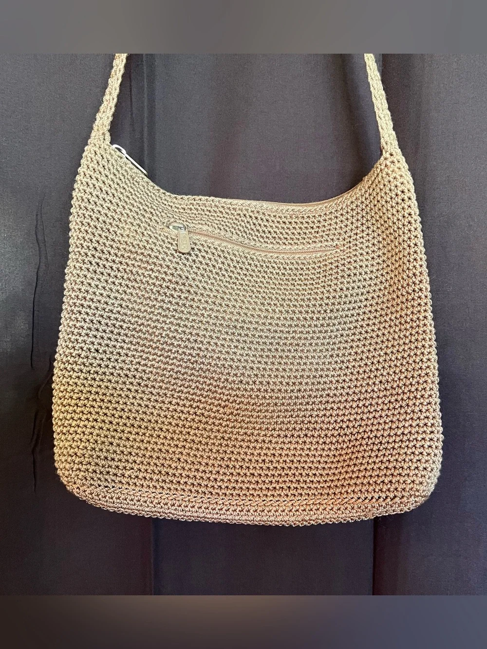 The Sak Woven Shoulder Tote Bag in Light Brown